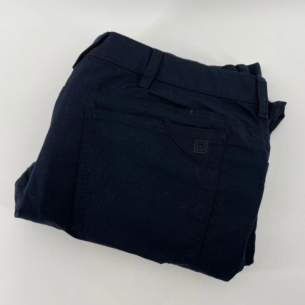 5.11 Tactical Men's Size 38x34 Navy Blue Ripstop Multi-Pocket Work Pants